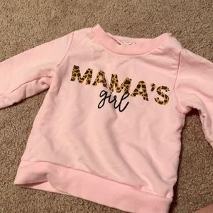 Mama’s Girl Baby Sweatshirt 3-6m
